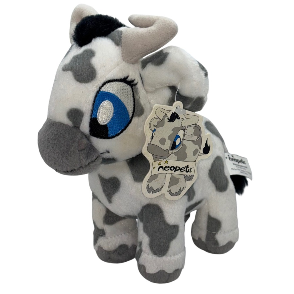 Neopets Kau Plush 2003 Vintage Spotted Cow Stuffed Animal Toy with Tags #70032